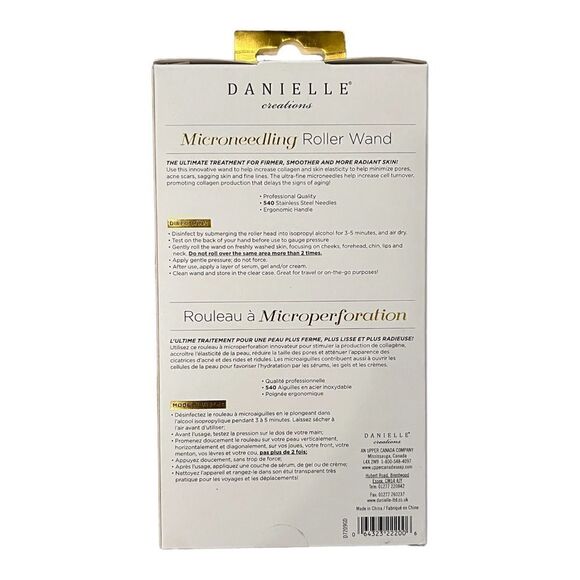 Danielle Creations Microneedling Roller Wand and Case White New - Picture 4 of 6